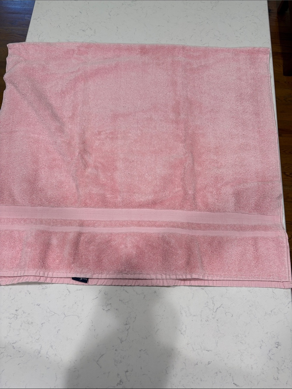Ralph Lauren Pink Terry Bath Towel - Picture 4 of 4